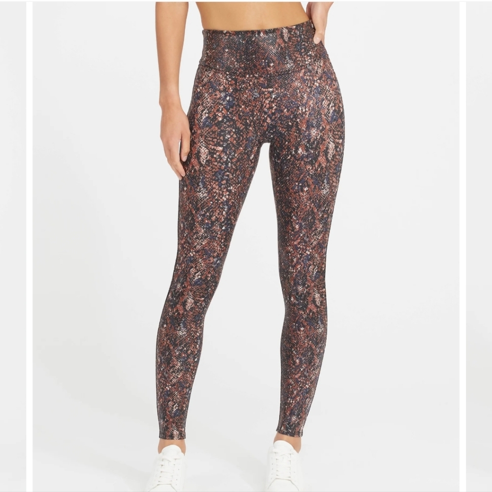 Spanx snake print Leggings